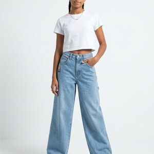 JNCO Light Blue Women's Jeans with Patch